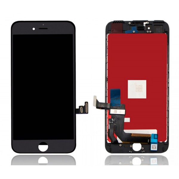 TW INCELL LCD για iPhone 7 Plus, camera-sensor ring, earmesh, μαύρη - TW INCELL