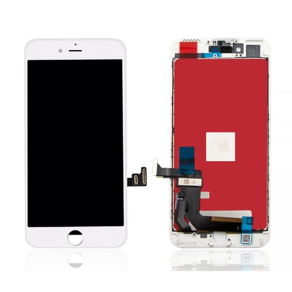 TW INCELL LCD για iPhone 7 Plus, camera-sensor ring, earmesh, λευκή - TW INCELL