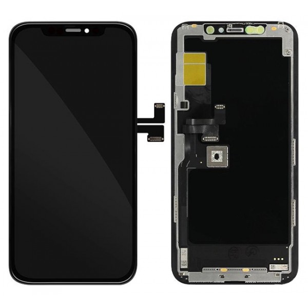 TW INCELL LCD για iPhone 11 Pro, camera-sensor ring, earmesh, μαύρη - TW INCELL
