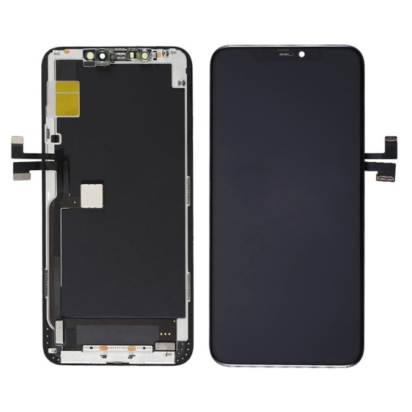 TW INCELL LCD για iPhone 11 Pro Max, camera-sensor ring, earmesh, μαύρη - TW INCELL