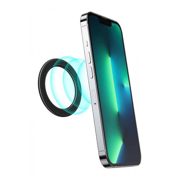 JOYROOM μαγνητική ring & βάση JR-MAG-M1 για iPhone, 58mm, μαύρη - JOYROOM