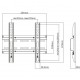 BRATECK επιτοίχια βάση KL25-22F για τηλεόραση 23-42", έως 35kg