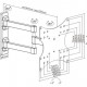 BRATECK επιτοίχια βάση KLA26-223 για τηλεόραση 23-42", full motion, 20kg