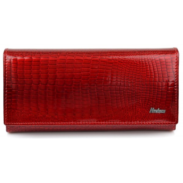 HENGHUANG γυναικείο πορτοφόλι LBAG-0008, δερμάτινο, κόκκινο - HENGHUANG