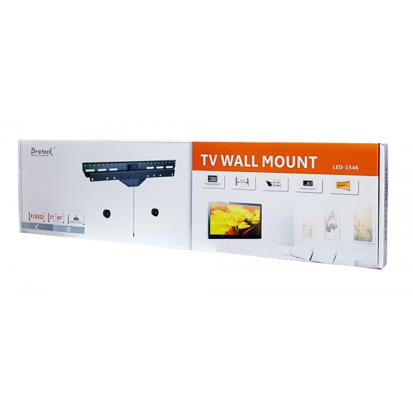 BRATECK επιτοίχια βάση LED-1546 για τηλεόραση 37-80", έως 50kg