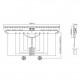 BRATECK επιτοίχια βάση LED-1546 για τηλεόραση 37-80", έως 50kg