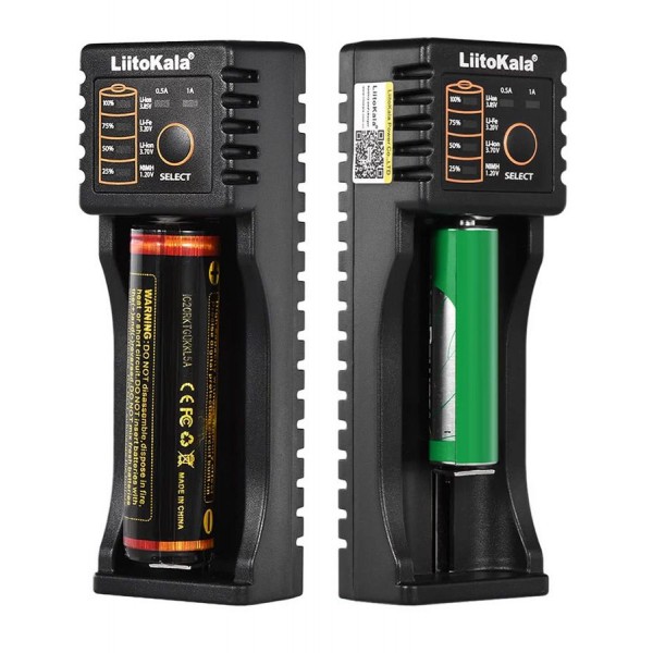 LIITOKALA φορτιστής LII-100B για μπαταρίες NiMH/CD, Li-Ion, IMR, 1 slot