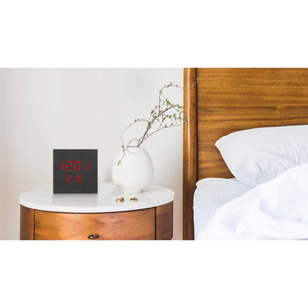 LTC ψηφιακό ρολόι LXLTC07 με ξυπνητήρι & θερμόμετρο, επιτραπέζιο, μαύρο - Οικιακές Συσκευές