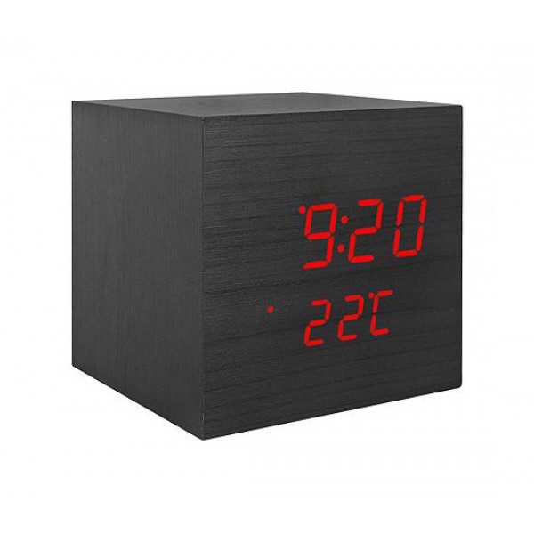 LTC ψηφιακό ρολόι LXLTC07 με ξυπνητήρι & θερμόμετρο, επιτραπέζιο, μαύρο - Οικιακές Συσκευές