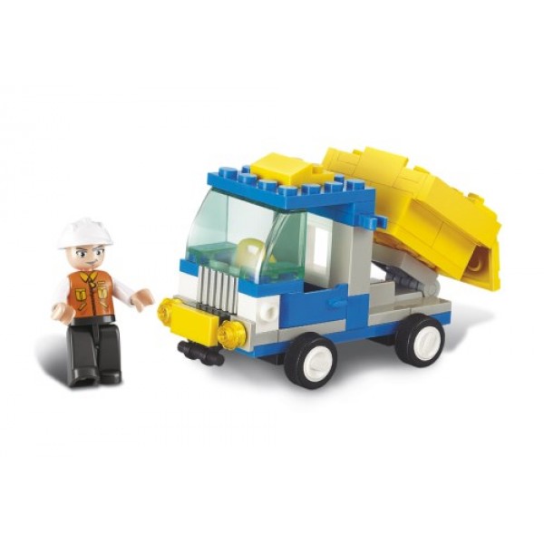 SLUBAN Τουβλάκια Town, Dump Truck M38-B0178, 65τμχ