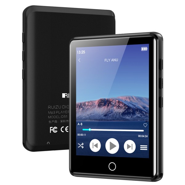 RUIZU MP3 player M6 με οθόνη αφής 2.8", 8GB, ελληνικό μενού, μαύρο - MP3 - MP4 Players