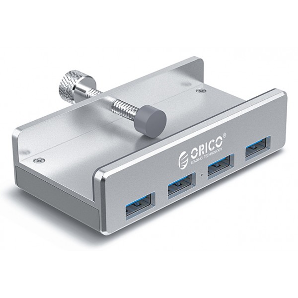 ORICO USB hub με κλιπ MH4PU-SV-BP, 4x USB, ασημί - ORICO