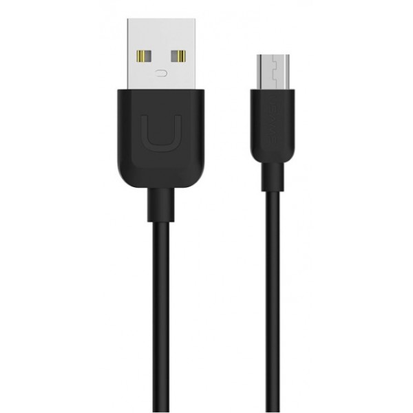 USAMS Καλώδιο USB σε Micro USB US-SJ098 U-Turn, 1m, μαύρο - USB