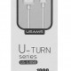 USAMS καλώδιο Micro USB σε USB US-SJ098, 2.1A, 1m, λευκό