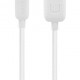 USAMS καλώδιο Micro USB σε USB US-SJ098, 2.1A, 1m, λευκό