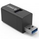 ORICO mini USB Hub MINI-U32, 1x USB 3.0, 2x USB 2.0, μαύρο