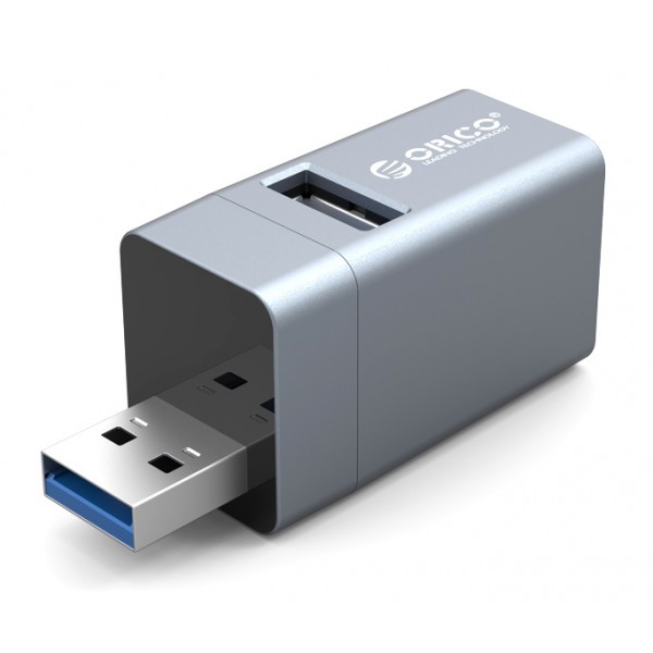 ORICO mini USB hub MINI-U32L, 3x USB ports, γκρι