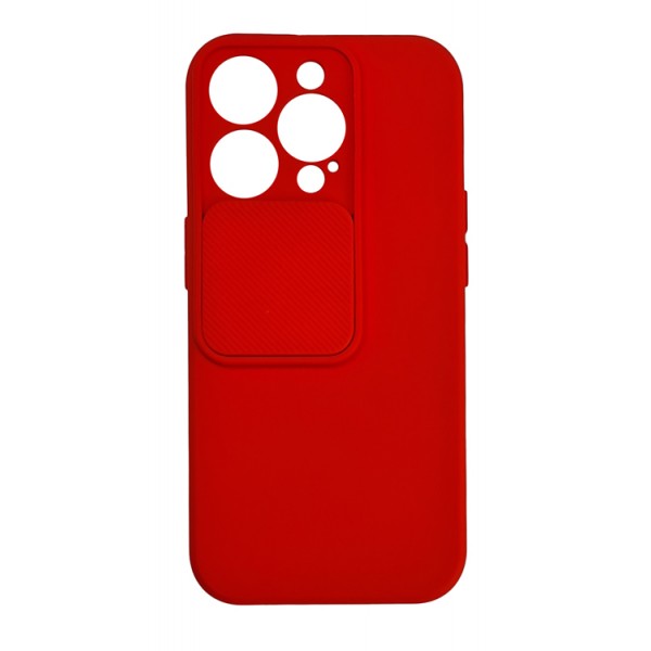POWERTECH Θήκη Camshield Soft MOB-1796 για iPhone 14 Pro, κόκκινη - Powertech