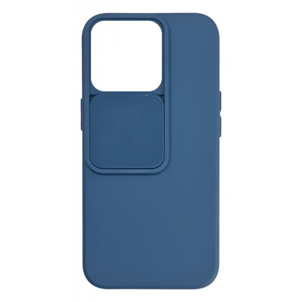 POWERTECH Θήκη Camshield Soft MOB-1885 για iPhone 15 Pro, μπλε - Mobile
