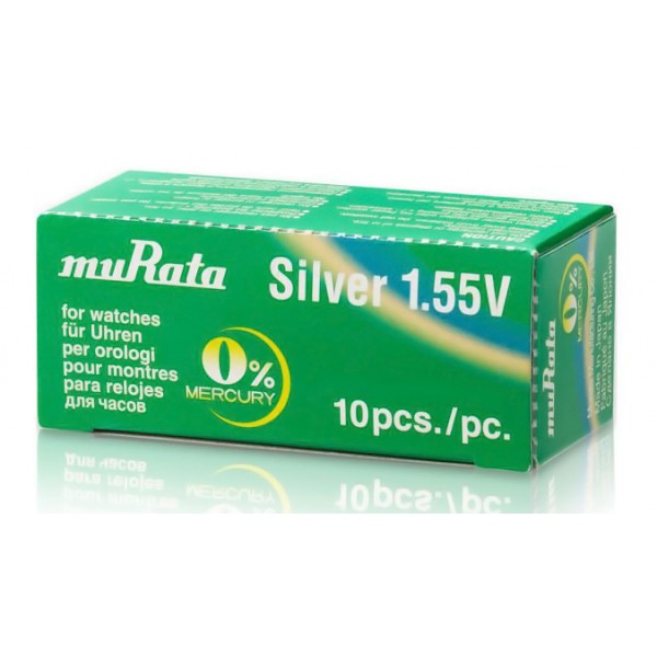 MURATA μπαταρία Silver Oxide για ρολόγια SR920SW, 1.55V, No371, 10τμχ - MURATA