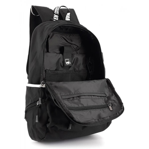 MARK RYDEN τσάντα πλάτης MR6008, με θήκη laptop 15.6", 23L, μαύρη - MARK RYDEN