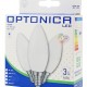 OPTONICA LED λάμπα Candle C37 1419, 6W, 6000K, E14, 480lm, 3τμχ