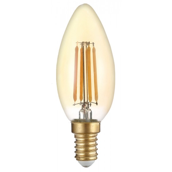OPTONICA LED λάμπα Candle C35 Filament 1490, 4W, 2500K, E14, 400lm - OPTONICA