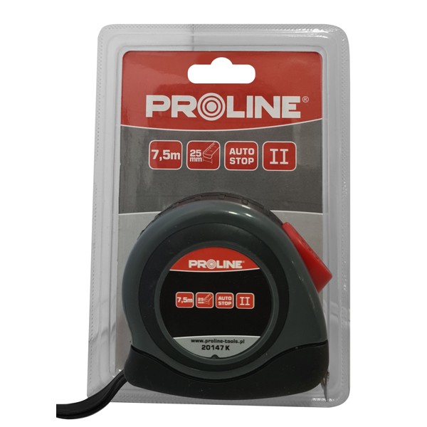 PROLINE μέτρο 20147K με αυτόματο κλείδωμα, 7.5m x 25mm - PROLINE