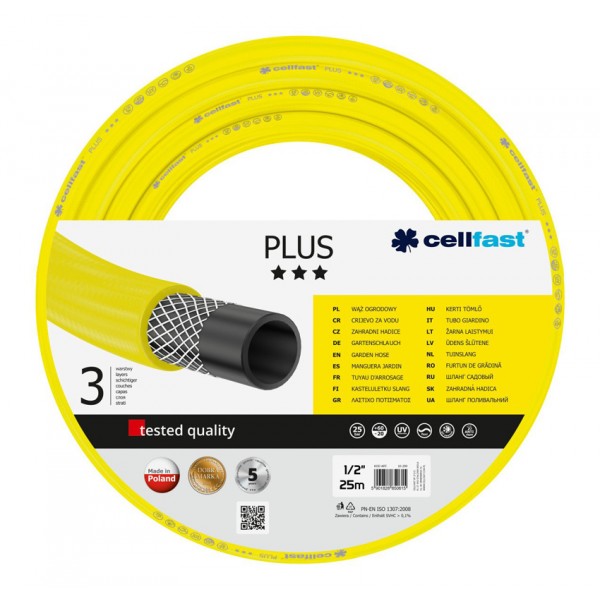 CELLFAST λάστιχο ποτίσματος 10200, 25 bar, 1/2", 25m - CELLFAST
