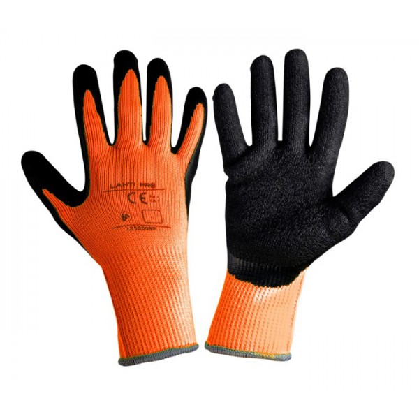 LAHTI PRO γάντια εργασίας L2508 προστασία ψύχους, 10/XL, πορτοκαλί-μαύρο - LAHTI PRO