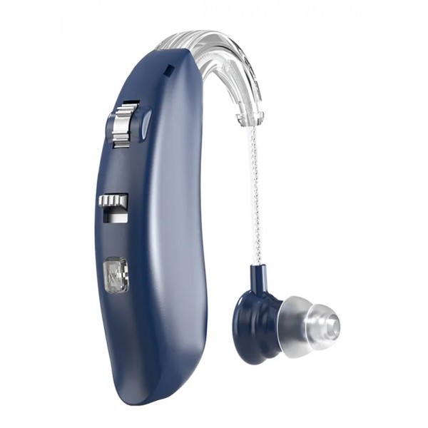 POWERTECH ακουστικό βαρηκοΐας PT-1096, επαναφορτιζόμενο, Bluetooth, μπλε - Ακουστικά - Bluetooth
