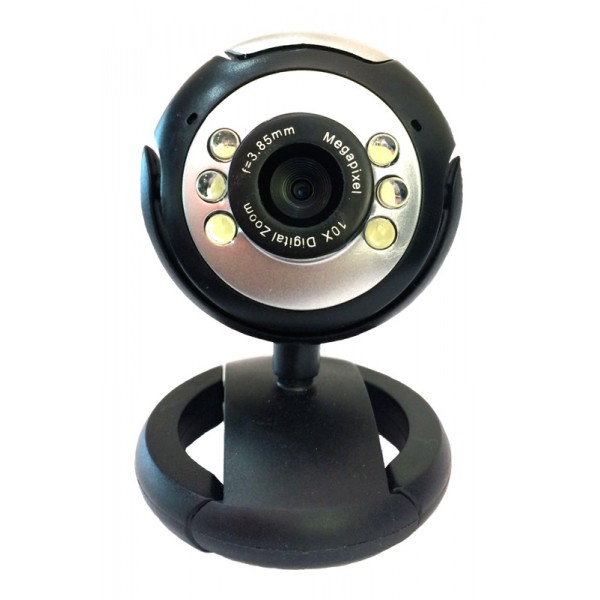 POWERTECH Web Camera PT-509 1.3MP, Plug & Play, μαύρη - Web Κάμερες