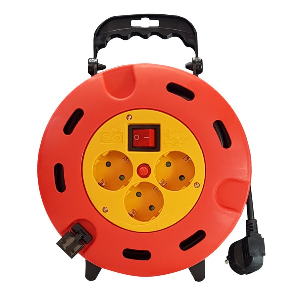 POWERTECH μπαλαντέζα κλειστού τύπου PT-896, 3x schuko, 16A, 5m - Πολύπριζα Ρεύματος