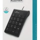 POWERTECH ενσύρματο αριθμητικό πληκτρολόγιο PT-938, USB, μαύρο
