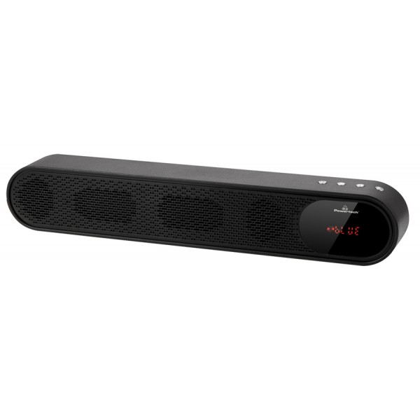 POWERTECH soundbar PT-986, 10W RMS, TWS, FM, 1200mAh, μαύρο - Ηχεία