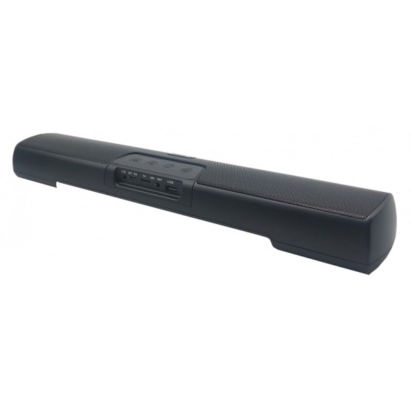 POWERTECH soundbar PT-989, 20W RMS, TWS, 3600mAh, μαύρο - Ηχεία
