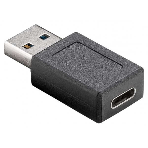 POWERTECH αντάπτορας USB 3.1 αρσενικό σε USB-C θηλυκό PTH-066, μαύρο - Powertech