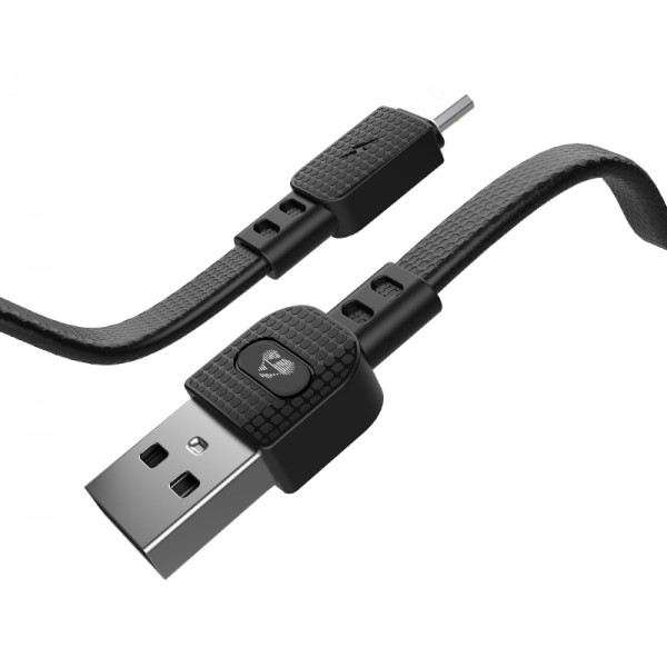 POWERTECH καλώδιο USB σε Micro USB armor PTR-0097, 15W 3A, 1m, μαύρο - USB
