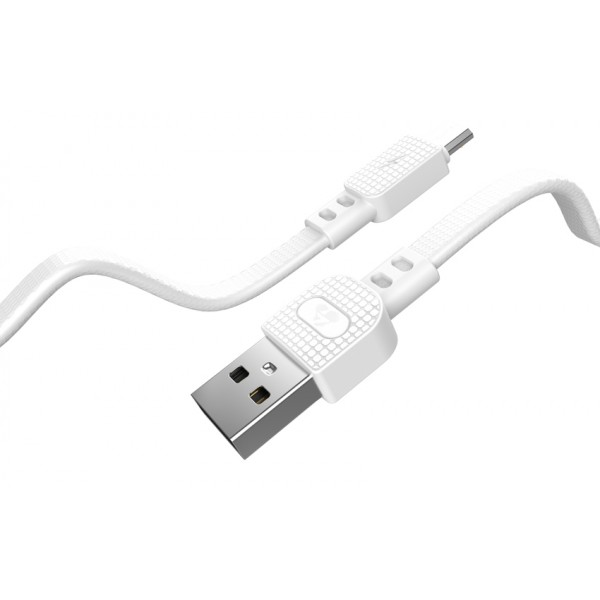 POWERTECH καλώδιο USB σε Micro USB armor PTR-0098, 15W 3A, 1m, λευκό - Powertech