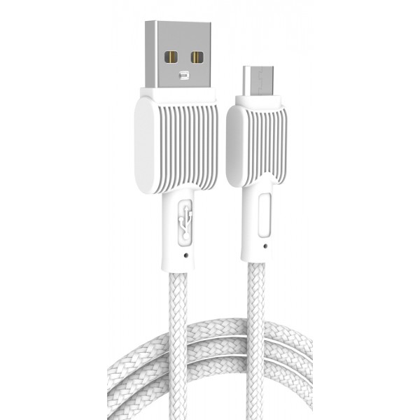 POWERTECH καλώδιο USB σε Micro USB eco PTR-0109, 12W 2.4A, 1m, λευκό - USB