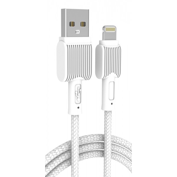 POWERTECH καλώδιο USB σε Lightning eco PTR-0110, 12W 2.4A, 1m, λευκό - USB