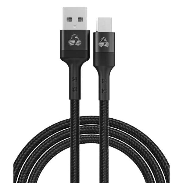 POWERTECH καλώδιο USB σε Micro USB PTR-0125, 12W 2.4A, copper, 1m, μαύρο - Powertech