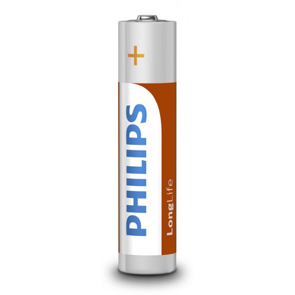 PHILIPS LongLife Zinc chloride μπαταρίες R03L4B/10 AAA R03 Micro, 4τμχ - Philips