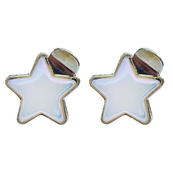 ROXXANI κλιπ μαλλιών RXN-0008 με οπάλ πέτρα σε σχήμα αστέρι, χρυσό, 2τμχ - Προσωπικά Είδη