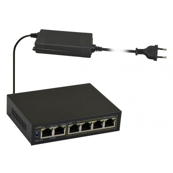 PULSAR PoE Ethernet Switch S64, 6x ports 10/100Mb/s - PULSAR