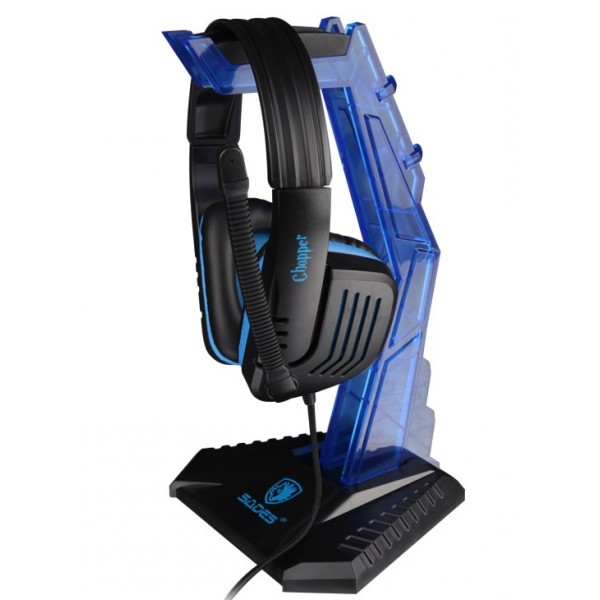 SADES Stand Wolfbone D1 για headset, μπλε - Sades