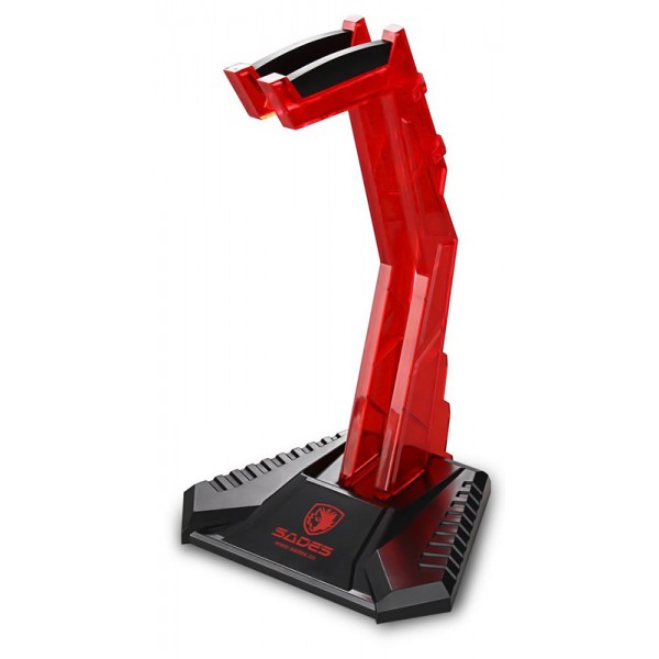SADES Stand Wolfbone D1 για headset, κοκκινο - Sades