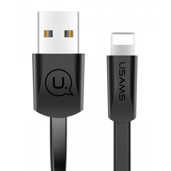USAMS Καλώδιο USB σε Lightning US-SJ199, 1.2m, μαύρο - USB