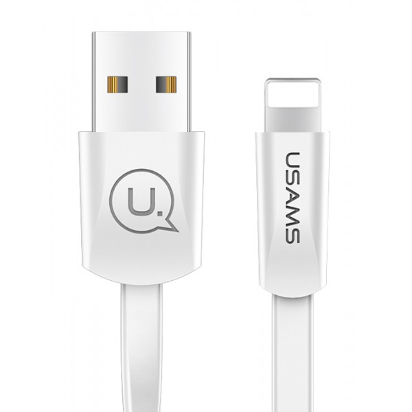 USAMS Καλώδιο USB σε Lightning US-SJ199, 1.2m, λευκό - USB