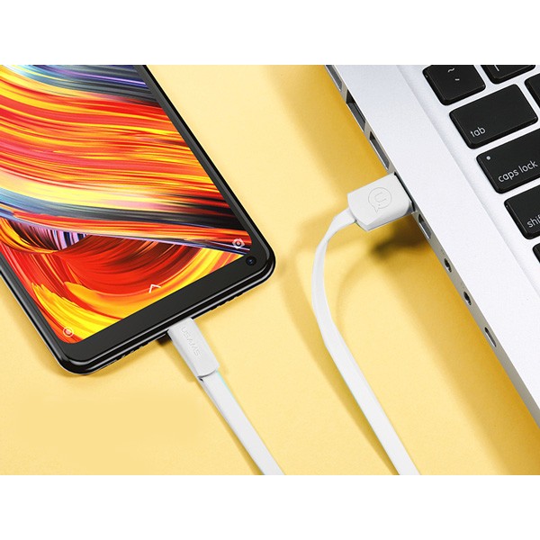 USAMS Καλώδιο USB σε Type-C US-SJ200, 1.2m, λευκό - USAMS
